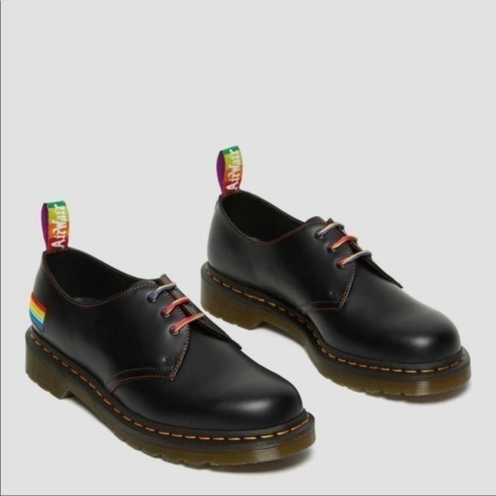 New Women's Dr. Martens 1461 FOR PRIDE SMOOTH LEATHER OXFORD SHOES size 11